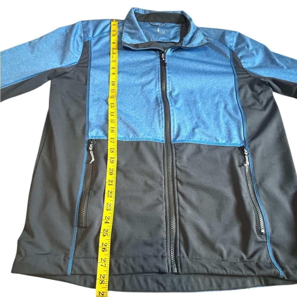 Elevate Athletic Jacket Blue Black Full Zip Lightweight Large XL Fit - Picture 8 of 15